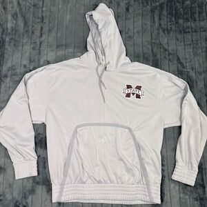 Adidas Mississippi State Bulldogs Aeroready Hoodie Mens Large Grey GL5161